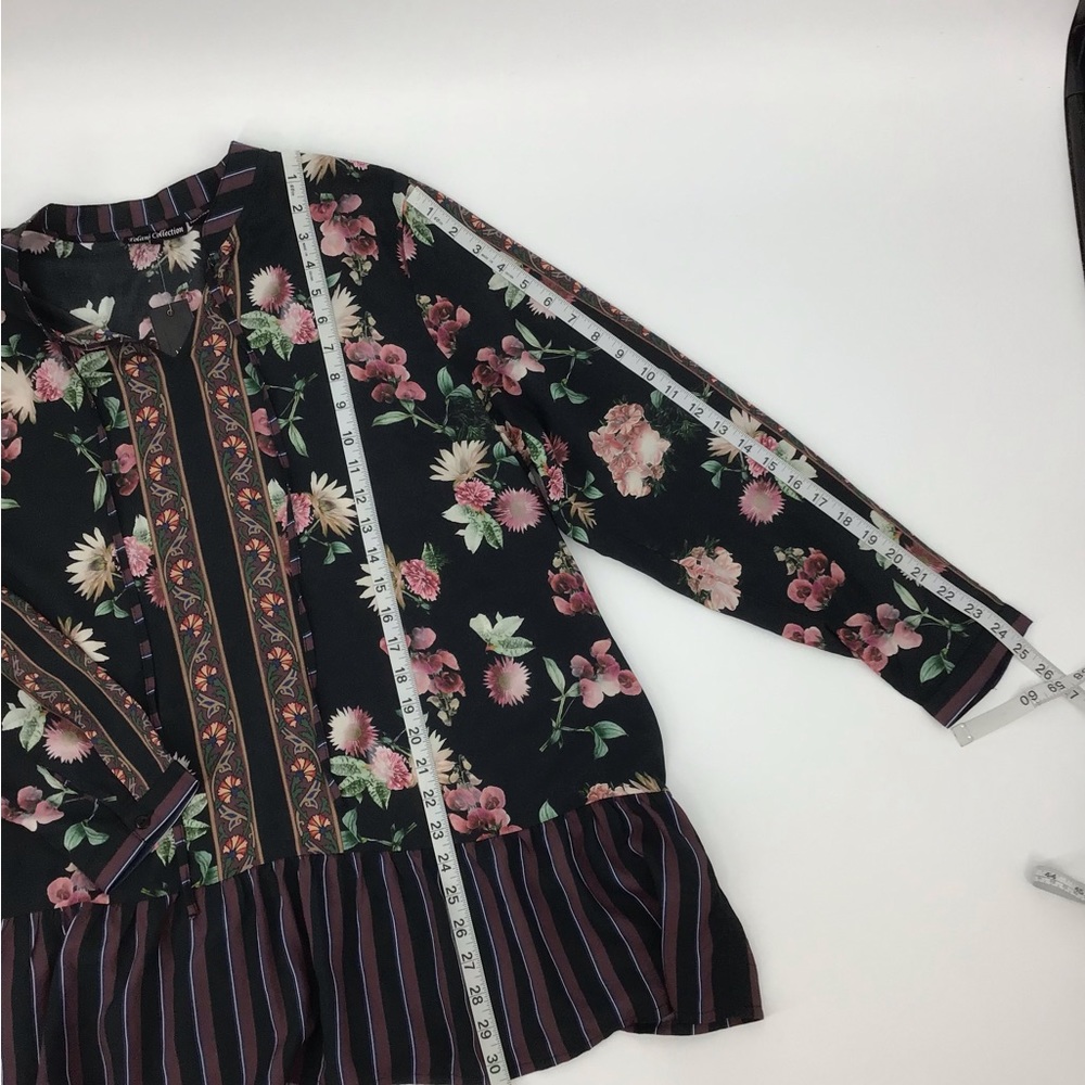 Tolani Collection Ruffled Hem Floral Print Tunic - Picture 13 of 14